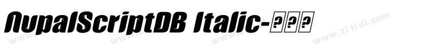 NupalScriptDB Italic字体转换